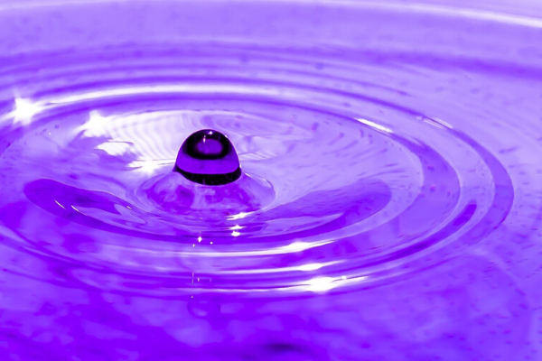 紫色の水滴